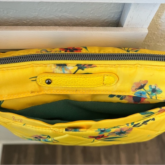 Lug RFID Quilted Crossbody Strap Flare 2 in Bouquet Yellow - Picture 3 of 9